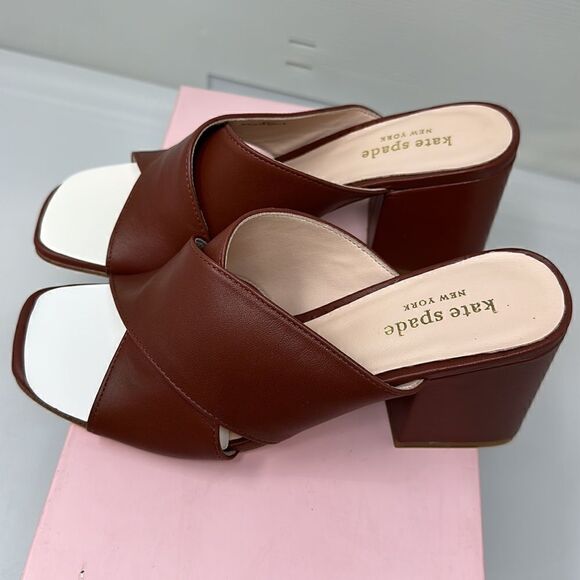 KATE SPADE New York Venus Sandals Cinnamon Spice Leather Size 6.5 NWT - Picture 4 of 6